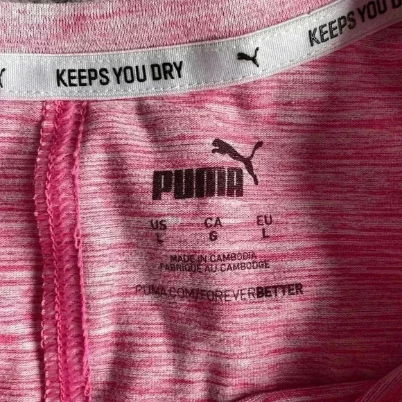 Puma pink muscle tank‎ top size large - Picture 2 of 4